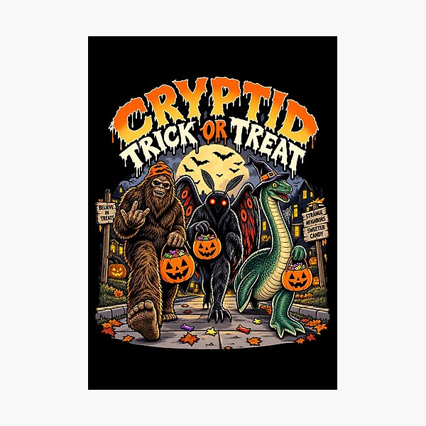 Item preview, Cryptids - Trick or Treat Halloween designed and sold by SidTastic .