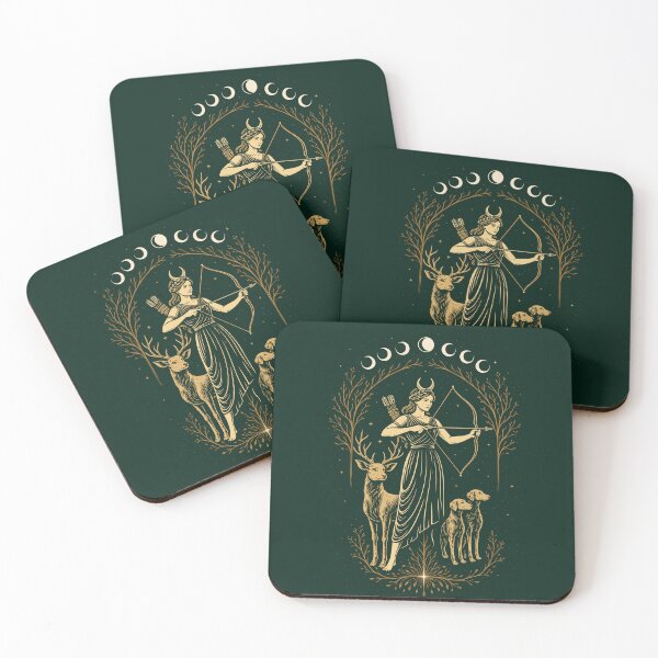 Item preview, Goddess Diana, Moon Phases, Deer Hunt, Goddess designed and sold by Christine Krahl.