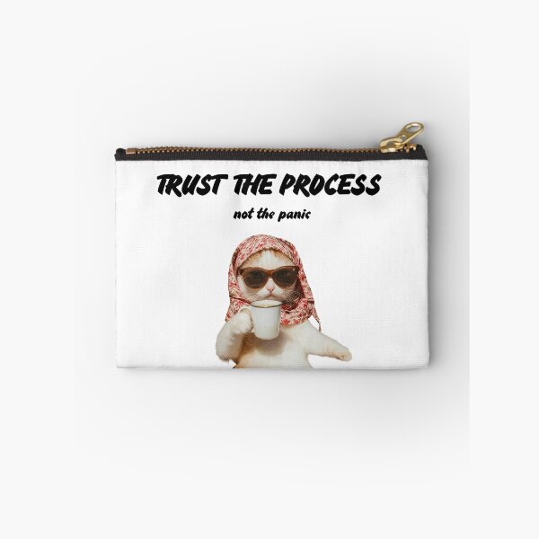 Item preview, Trust the process not the panic| funny quote with cat picture  designed and sold by Kreative-Hub.