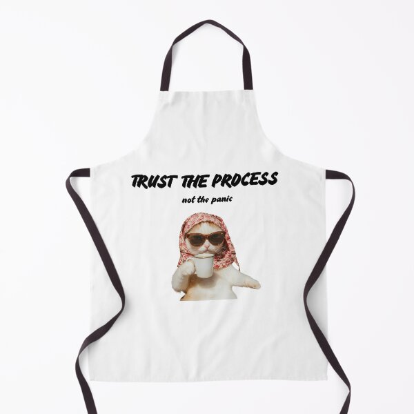 Item preview, Trust the process not the panic| funny quote with cat picture designed and sold by Kreative-Hub.
