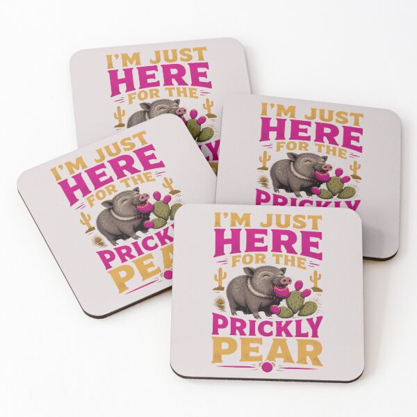 Item preview, Funny Javelina and Prickly Pear – Collared Peccary Arizona designed and sold by Art-Arcade6.