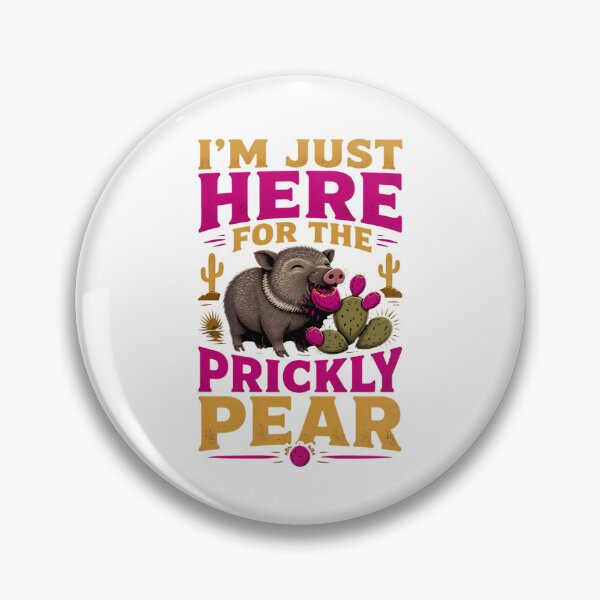 Item preview, Funny Javelina and Prickly Pear – Collared Peccary Arizona designed and sold by Art-Arcade6.