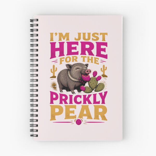 Item preview, Funny Javelina and Prickly Pear – Collared Peccary Arizona designed and sold by Art-Arcade6.