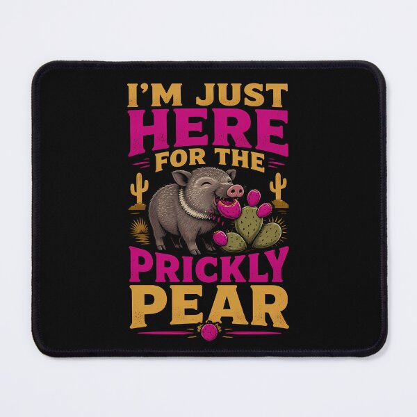 Item preview, Funny Javelina and Prickly Pear – Collared Peccary Arizona designed and sold by Art-Arcade6.