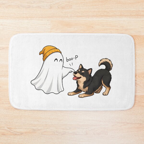Item preview, Boo-p Ghost Dog Playful Cute Funny designed and sold by OlyvieArt.