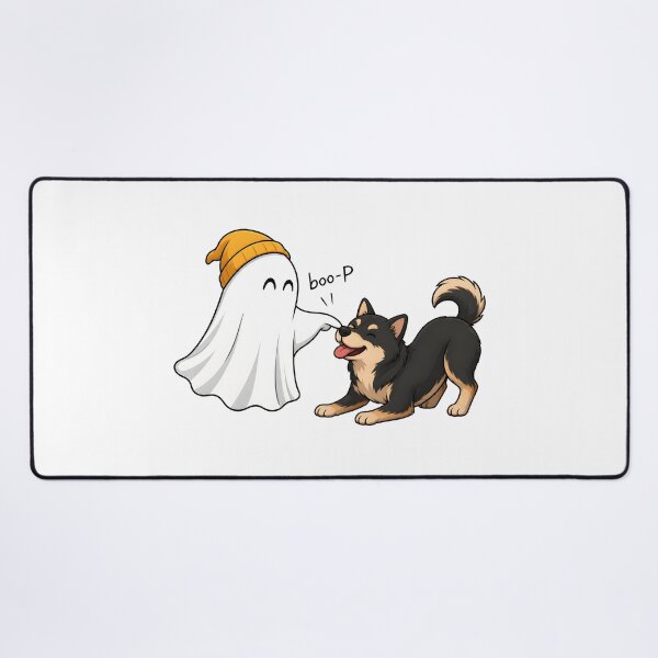 Item preview, Boo-p Ghost Dog Playful Cute Funny designed and sold by OlyvieArt.