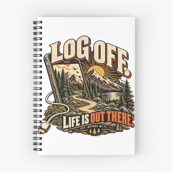 Item preview, Log Off – Life Is Out There | Vintage Digital Detox Outdoor Design designed and sold by OMAR SAYOURI.