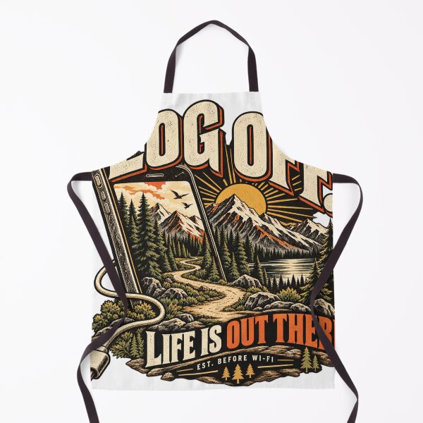 Item preview, Log Off – Life Is Out There | Vintage Digital Detox Outdoor Design designed and sold by OMAR SAYOURI.