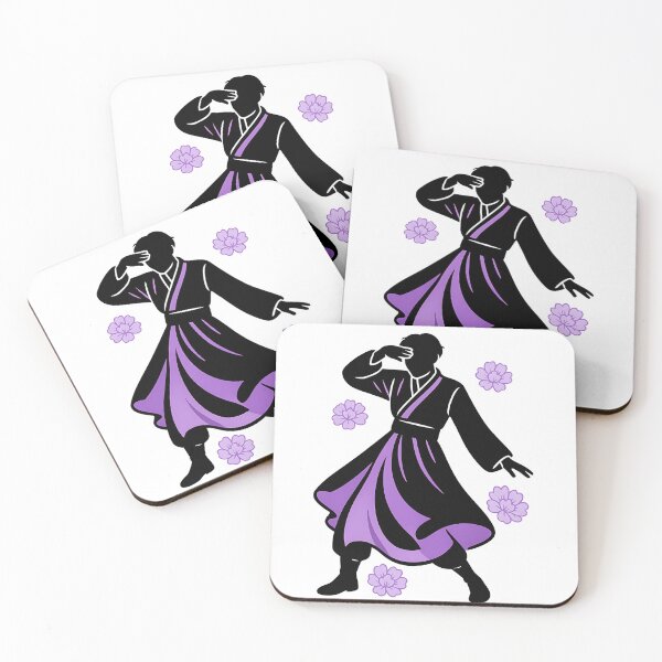 Item preview, Hanbok Silhouette – K-Pop Purple Aesthetic Illustration designed and sold by bloomling.