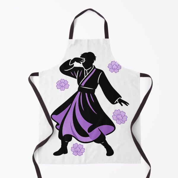 Item preview, Hanbok Silhouette – K-Pop Purple Aesthetic Illustration designed and sold by bloomling.