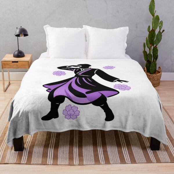 Item preview, Hanbok Silhouette – K-Pop Purple Aesthetic Illustration designed and sold by bloomling.