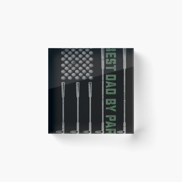 Item preview, Best Dad By Par Vintage Golf Clubs American Flag designed and sold by WhimsyWeird.