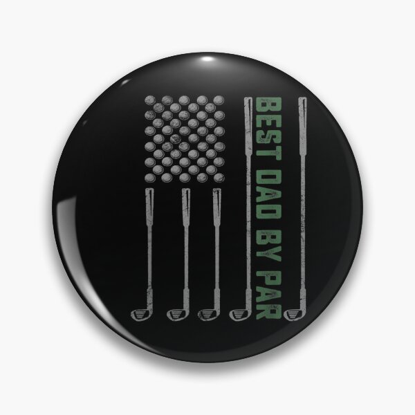 Item preview, Best Dad By Par Vintage Golf Clubs American Flag designed and sold by WhimsyWeird.