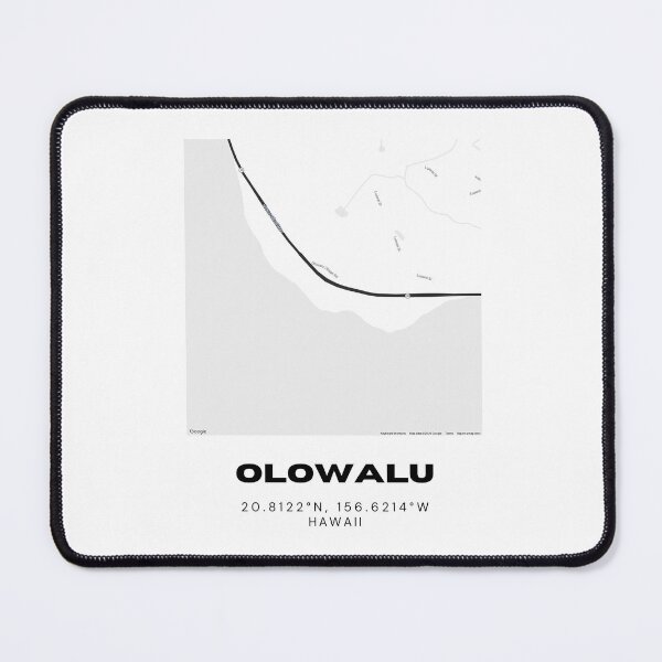 Item preview, Olowalu Maui Map | Minimalist West Maui Coastal Location Design designed and sold by RM-Journey.