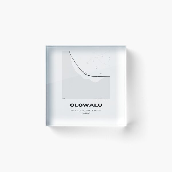 Item preview, Olowalu Maui Map | Minimalist West Maui Coastal Location Design designed and sold by RM-Journey.