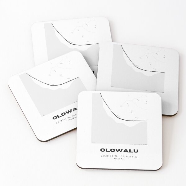 Item preview, Olowalu Maui Map | Minimalist West Maui Coastal Location Design designed and sold by RM-Journey.