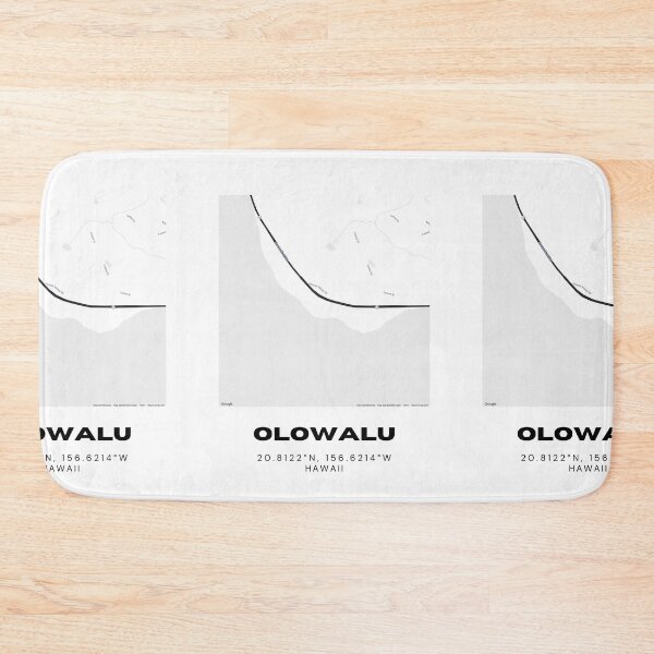 Item preview, Olowalu Maui Map | Minimalist West Maui Coastal Location Design designed and sold by RM-Journey.