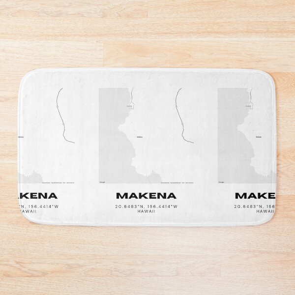 Item preview, Makena Maui Map | Minimalist South Maui Hawaii Location Design designed and sold by RM-Journey.