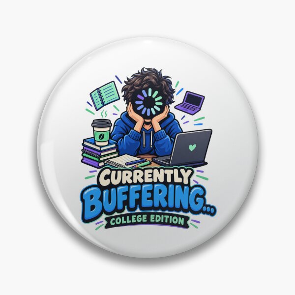 Item preview, Currently Buffering College Edition – Funny Student Life T-Shirt designed and sold by Print-Mingle01.