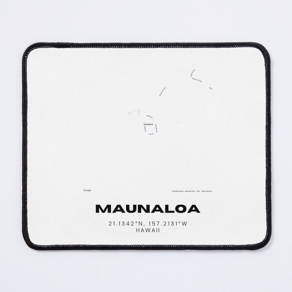 Item preview, Maunaloa Molokai Map | Minimalist Hawaii Island Location Design designed and sold by RM-Journey.
