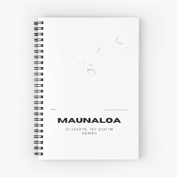 Item preview, Maunaloa Molokai Map | Minimalist Hawaii Island Location Design designed and sold by RM-Journey.