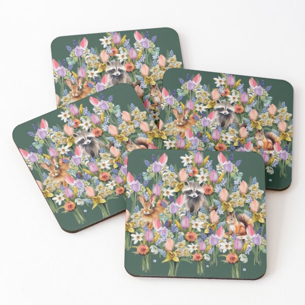 Item preview, botanical woodland animals forest animals designed and sold by letsgow8th.