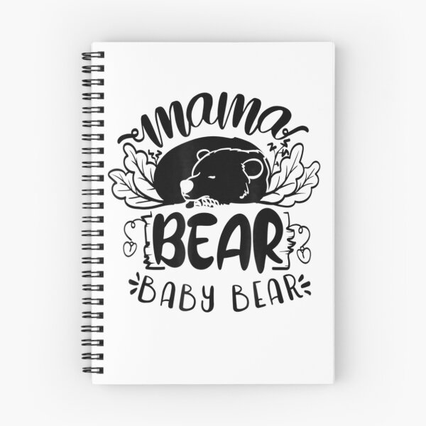 Item preview, Mama Bear Baby Bear Sleeping Bear Nature Foliage designed and sold by WhimsyWeird.