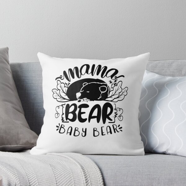 Item preview, Mama Bear Baby Bear Sleeping Bear Nature Foliage designed and sold by WhimsyWeird.