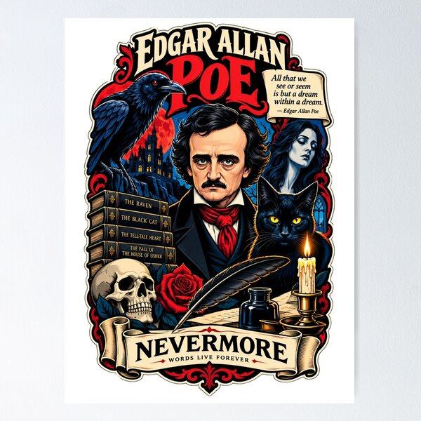 Item preview, Edgar Allan Poe designed and sold by AlfredoBela.