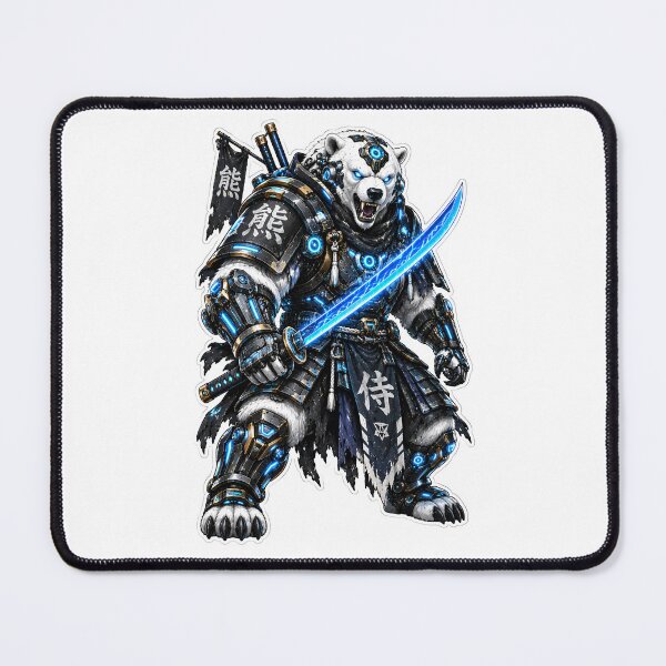 Item preview, Cyberpunk Cyber Samurai Bear Armor Art designed and sold by RiteshCenter .