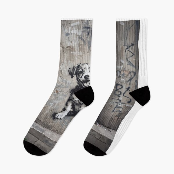 Item preview, Gritty Urban Dog Street Art designed and sold by Home Decor Art.