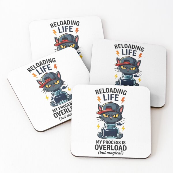 Item preview, Reloading Life Magic Electric Black Cat Design designed and sold by Pyt27.