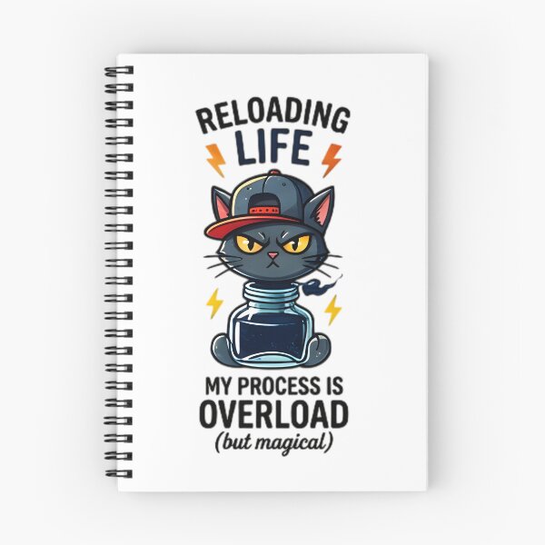 Item preview, Reloading Life Magic Electric Black Cat Design designed and sold by Pyt27.