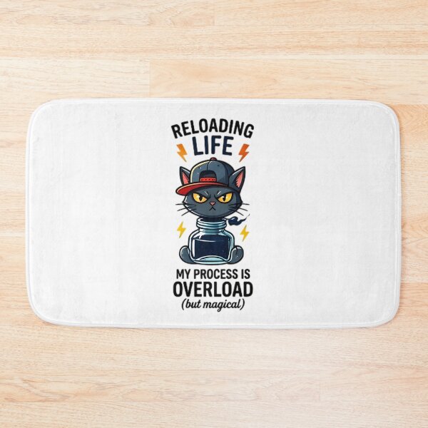 Item preview, Reloading Life Magic Electric Black Cat Design designed and sold by Pyt27.