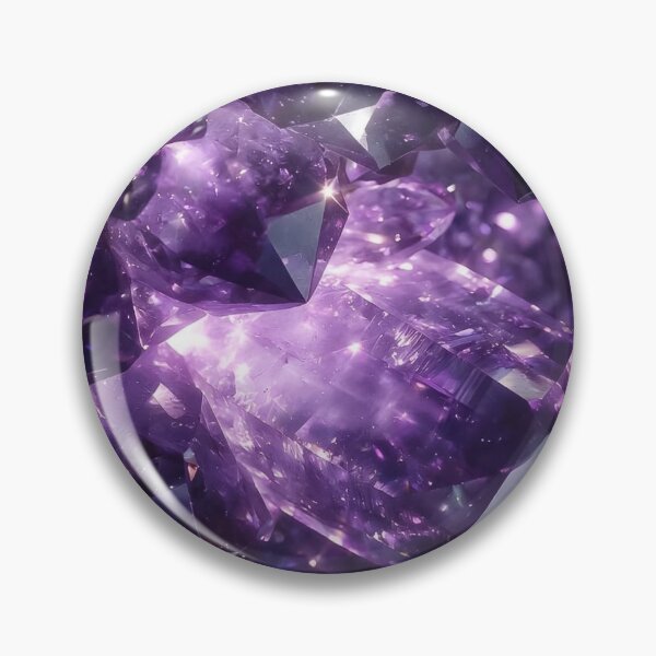 Item preview, Glowing Purple Amethyst Geode Crystal — Sparkling Mystical Mineral Macro designed and sold by LYAN-STORE.