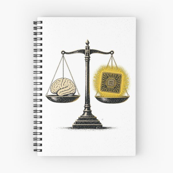 Item preview, Funny Brain vs AI Balance Shirt | Sarcastic Percentage Joke Tee | Trendy Tech Graphic T-Shirt designed and sold by RokomariFabric.