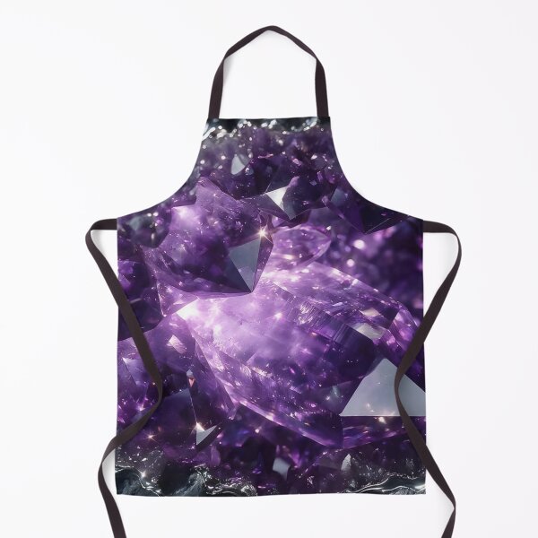 Item preview, Glowing Purple Amethyst Geode Crystal — Sparkling Mystical Mineral Macro designed and sold by LYAN-STORE.