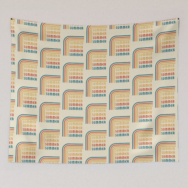 Item preview, Retro Rainbow Summer Stack Vintage 70s Summer Vibes Design designed and sold by HYPNK.