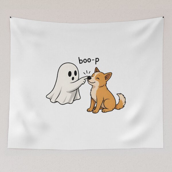 Item preview, Ghost Booping Dog Funny Halloween Dog Lover Gift designed and sold by OlyvieArt.