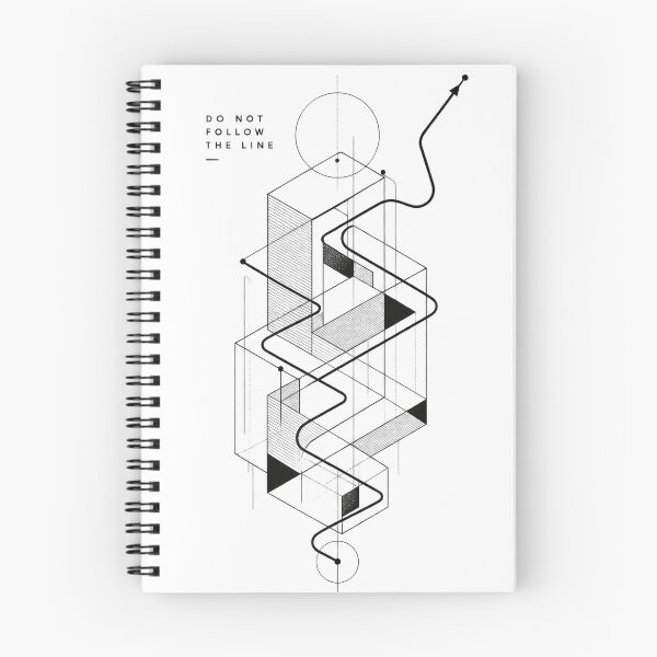 Item preview, Do Not Follow the Line | Minimalist Geometric T-Shirt designed and sold by rigelcreation.