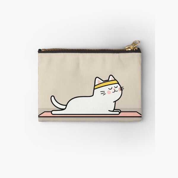 Item preview, Cat doing yoga on mat designed and sold by anytka.