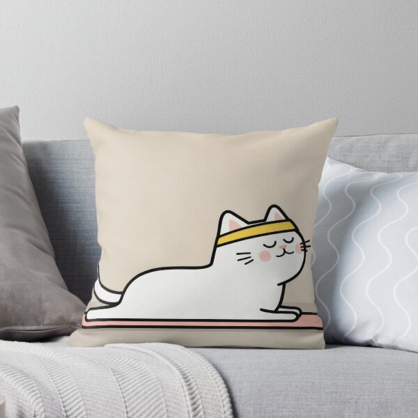 Item preview, Cat doing yoga on mat designed and sold by anytka.