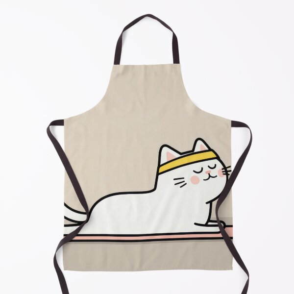Item preview, Cat doing yoga on mat designed and sold by anytka.