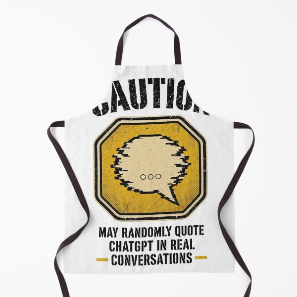 Item preview, Funny ChatGPT Quote Warning Shirt | Sarcastic AI Humor Tee | Trendy Caution Graphic T-Shirt designed and sold by RokomariFabric.