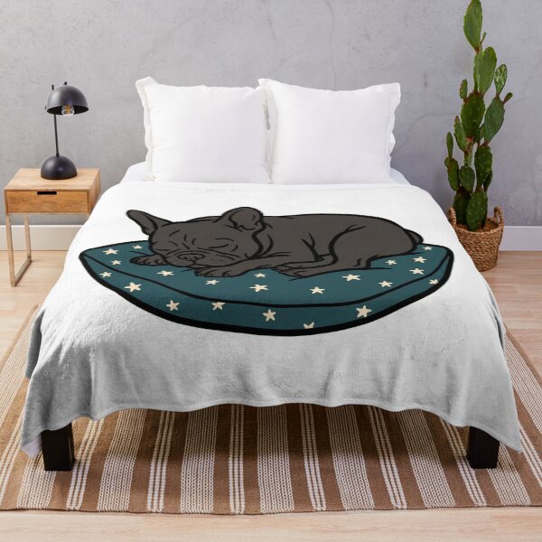 Item preview, Sleeping French Bulldog On Cushion designed and sold by Bad-Decisions-Designs.