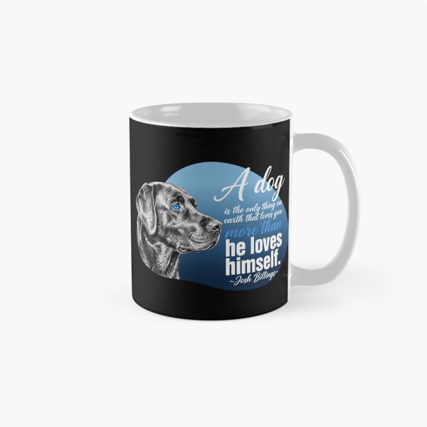 Item preview, A Dog Is The Only Thing On Earth That Loves You More Than Himself - Black Labrador Quote designed and sold by Vibe-Vary.