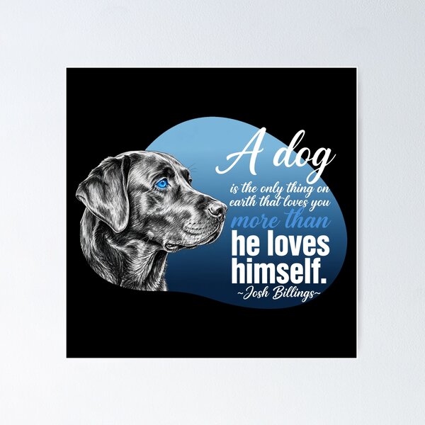Item preview, Un perro es lo único en la Tierra que te ama más que a sí mismo - Cita de un labrador negro designed and sold by Vibe-Vary.