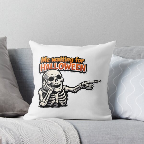 Item preview, Halloween Funny Skeleton Meme Gift Me Waiting For designed and sold by Artycom.