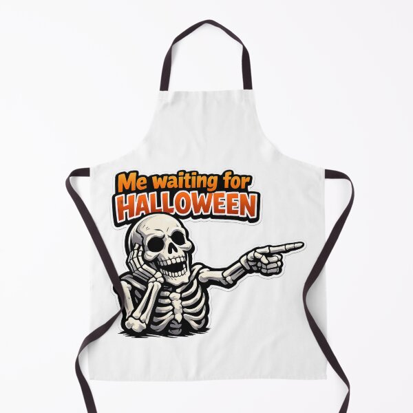 Item preview, Halloween Funny Skeleton Meme Gift Me Waiting For designed and sold by Artycom.