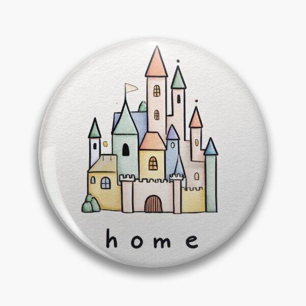 Item preview, Colorful castle with the word home designed and sold by anytka.